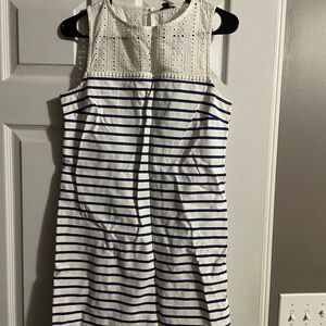 J. Crew White Eyelet Lace Top